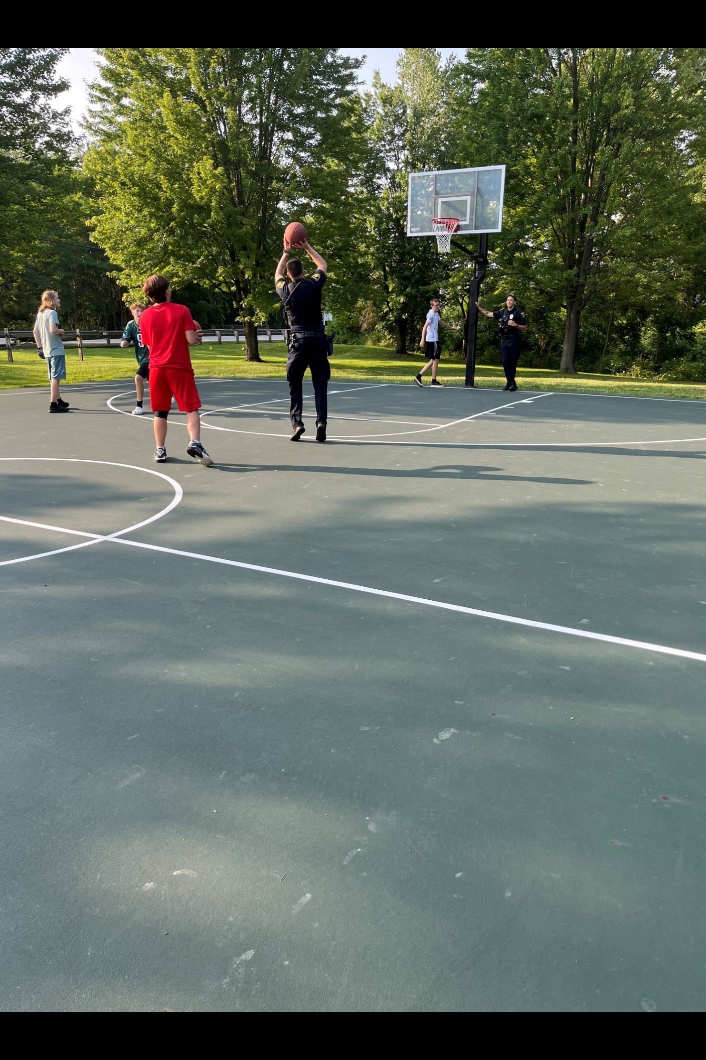 Police fun in the park