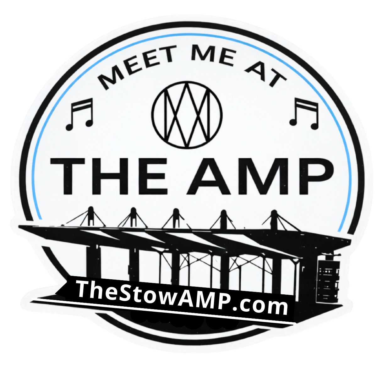 The AMP Sticker with website