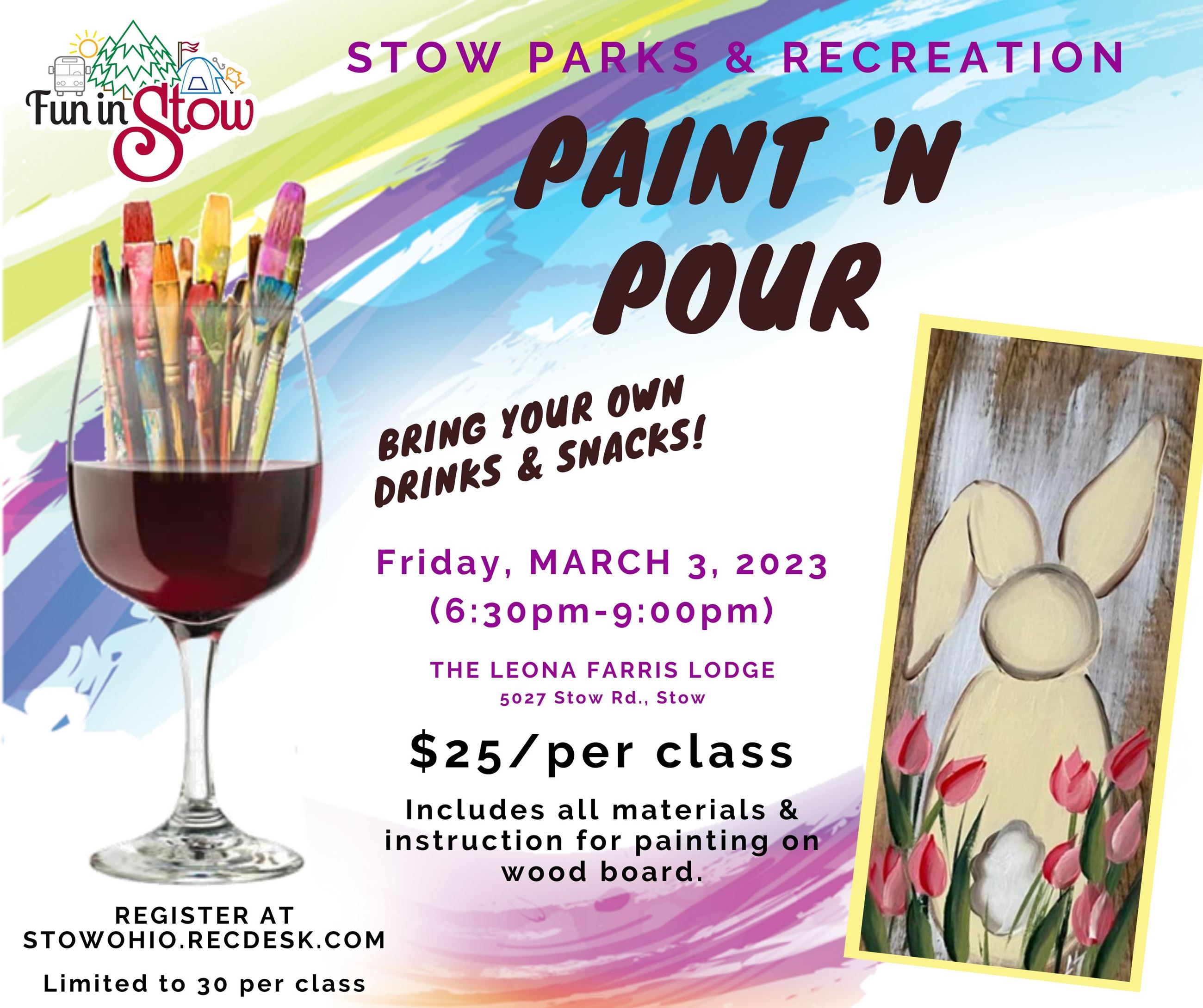 Paint n Pour Flyer 3-3-23