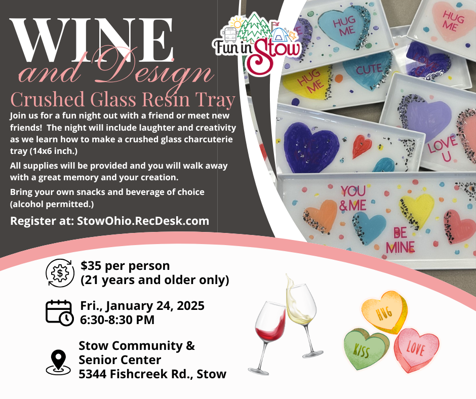 Wine and Design Crushed Glass Resin Tray (FB)