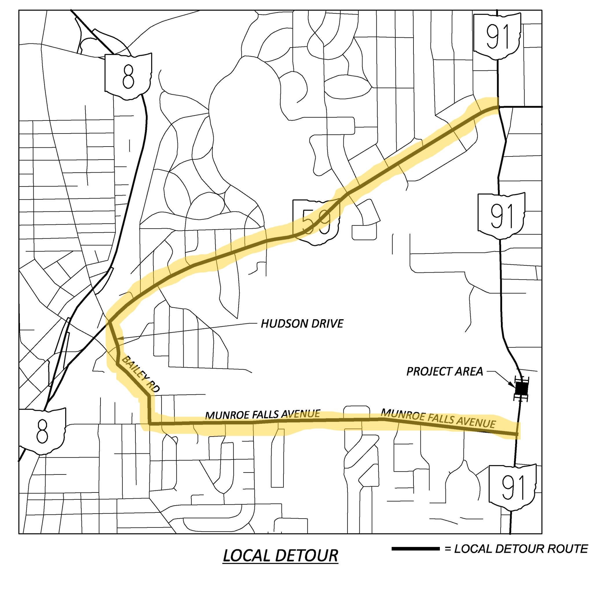 State Route 91 Closure June 22 Detour