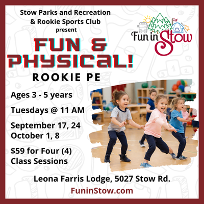 Rookie PE Preschool Phys Ed 